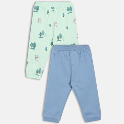 MINI KLUB Track Pant For Baby Boys(Blue, Pack of 2)