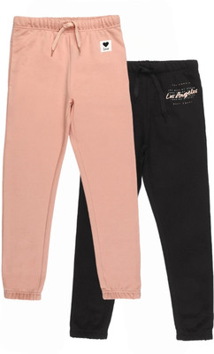 Alan Jones Track Pant For Girls(Multicolor, Pack of 1)
