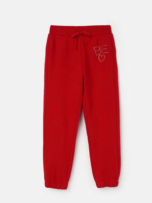 United Colors of Benetton Track Pant For Boys(Red, Pack of 1)