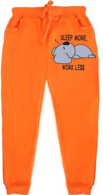 FABVIO PLUS Track Pant For Boys(Orange, Pack of 1)