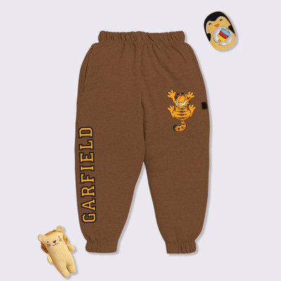 MINUTE MIRTH Track Pant For Boys(Brown, Pack of 1)