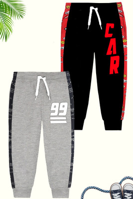 MINI MYN Track Pant For Boys(Multicolor, Pack of 2)