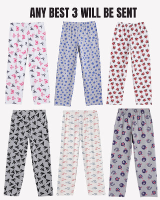 NOW OR NEVER Track Pant For Girls(Multicolor, Pack of 3)