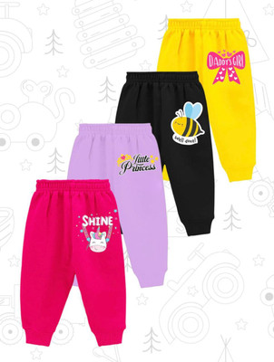 Little Things Track Pant For Baby Boys & Baby Girls(Multicolor, Pack of 4)
