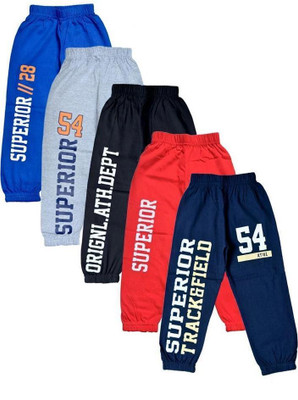 FAZZA Track Pant For Boys(Multicolor, Pack of 5)
