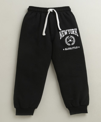 BUMZEE Track Pant For Boys(Black, Pack of 1)