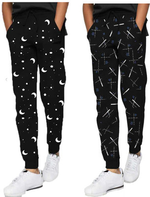 MANOHUNT Track Pant For Boys(Black, Pack of 2)