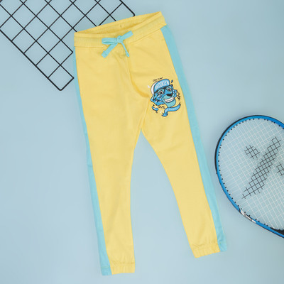Pantaloons Junior Track Pant For Boys(Yellow, Pack of 1)