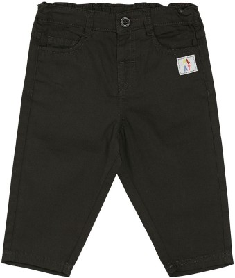 MINI KLUB Track Pant For Baby Boys(Black, Pack of 1)