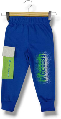 LIGHT IN DARK Track Pant For Boys(Blue, Pack of 1)