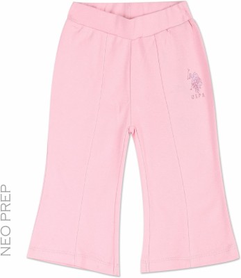 U.S. POLO ASSN. Track Pant For Baby Girls(Pink, Pack of 1)