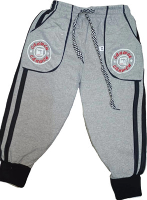 Canwen Track Pant For Boys(Grey, Pack of 1)