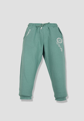 TRESNOVA Track Pant For Boys(Green, Pack of 1)