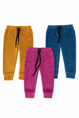 mank D Track Pant For Baby Boys & Baby Girls(Multicolor, Pack of 3)