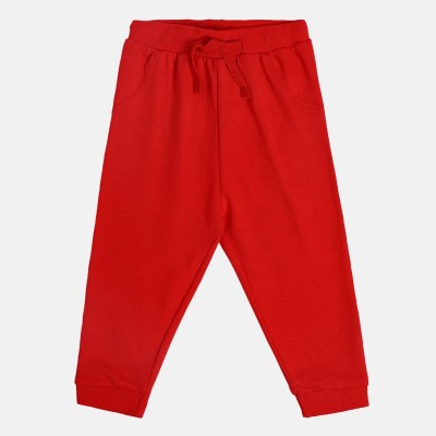 MINI KLUB Track Pant For Baby Boys(Red, Pack of 1)