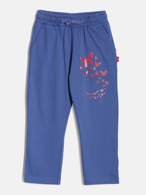 DIXCY SCOTT SLIMZ Track Pant For Girls(Blue, Pack of 1)