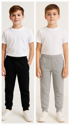 RBX Track Pant For Boys(Grey, Black, Pack of 1)