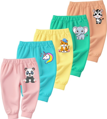 EIO Track Pant For Baby Boys & Baby Girls(Multicolor, Pack of 5)