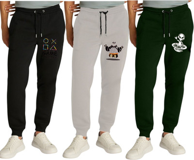 ENZIKO Track Pant For Boys(Multicolor, Pack of 3)