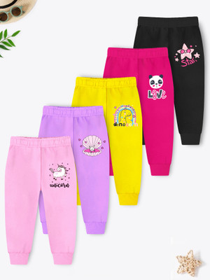 Trampoline Track Pant For Girls(Multicolor, Pack of 5)