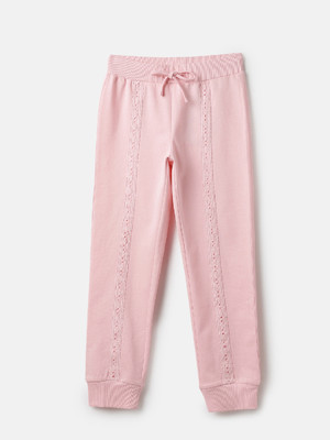 United Colors of Benetton Track Pant For Girls(Pink, Pack of 1)