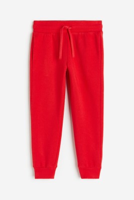 BornRuler Track Pant For Baby Boys & Baby Girls(Red, Pack of 1)