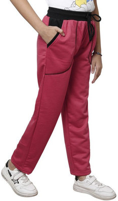 KAYU Track Pant For Girls(Pink, Pack of 1)