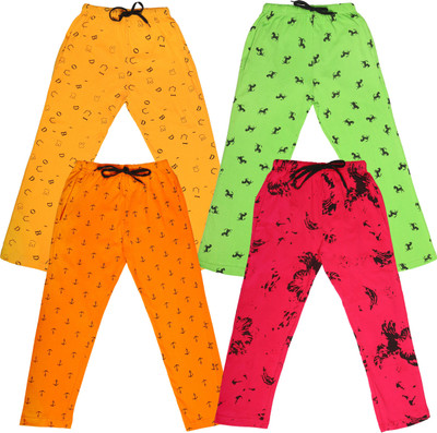 Ayvina Track Pant For Boys & Girls(Multicolor, Pack of 4)