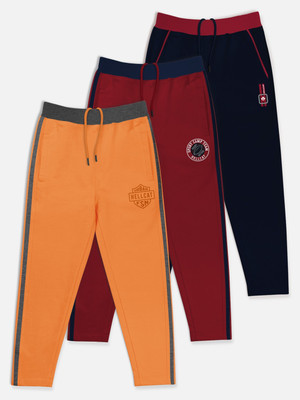 Hellcat Track Pant For Boys(Orange, Pack of 3)