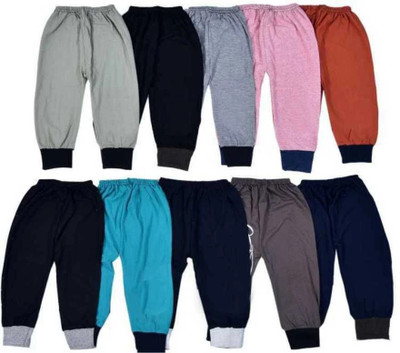 HouseOfCommon Track Pant For Baby Boys & Baby Girls(Multicolor, Pack of 10)