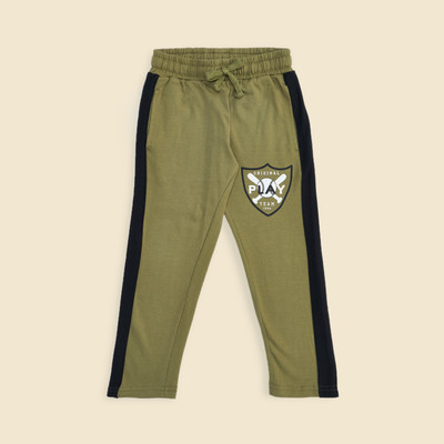 Pantaloons Junior Track Pant For Boys(Green, Pack of 1)