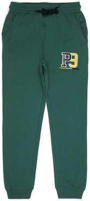 PROVOGUE Track Pant For Boys(Green, Pack of 1)
