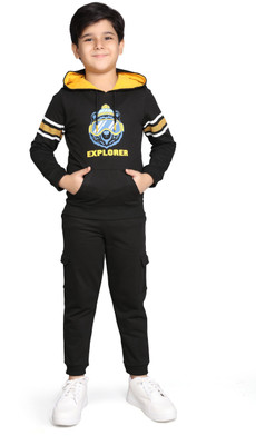 Plum Tree Boys Casual Sweatshirt Track Pants(CHARCOAL MELANGE)