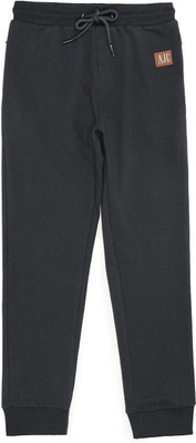 Alan Jones Track Pant For Boys(Black, Pack of 1)