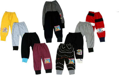 HouseOfCommon Track Pant For Baby Boys & Baby Girls(Multicolor, Pack of 10)