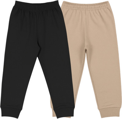 HuggleBug Track Pant For Boys & Girls(Brown, Pack of 2)