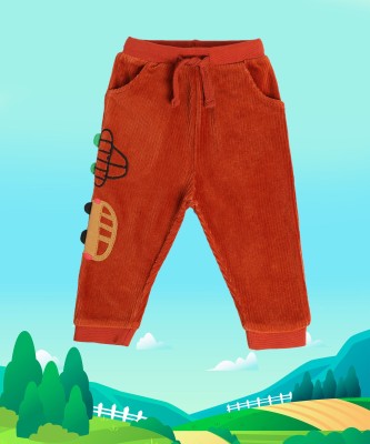 MINI KLUB Track Pant For Baby Boys(Brown, Pack of 1)