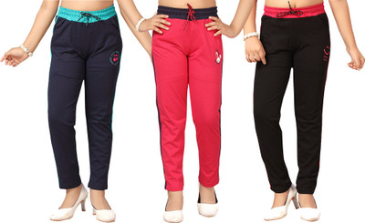 SOUTHTREE Track Pant For Girls(Multicolor, Pack of 3)