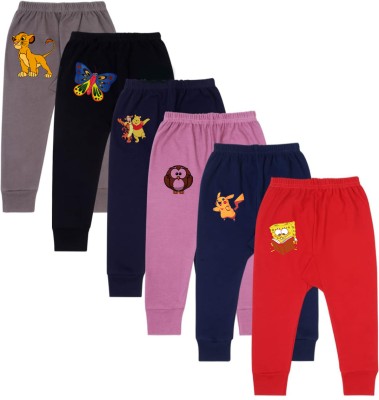 King Born Track Pant For Baby Boys & Baby Girls(Multicolor, Pack of 6)