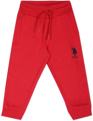 U.S. POLO ASSN. Track Pant For Boys(Red, Pack of 1)