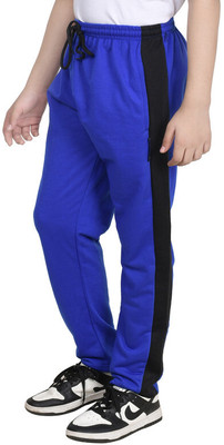 IndiWeaves Track Pant For Boys(Blue, Pack of 1)