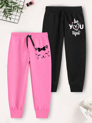 Trampoline Track Pant For Girls(Multicolor, Pack of 2)