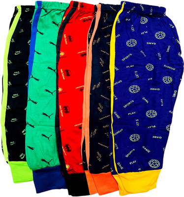 PCR Fashion Track Pant For Baby Boys & Baby Girls(Multicolor, Pack of 5)