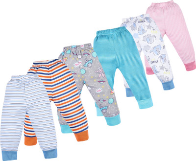 VParents Track Pant For Baby Boys & Baby Girls(Multicolor, Pack of 6)