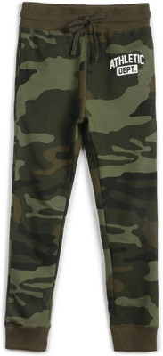 PROVOGUE Track Pant For Boys(Dark Green, Pack of 1)