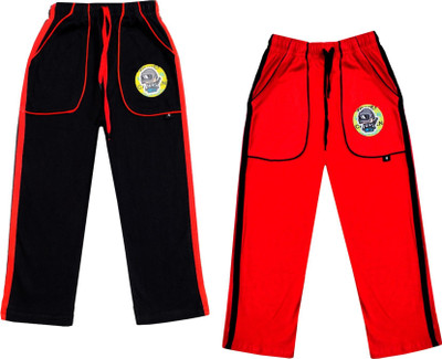 KAYU Track Pant For Boys & Girls(Red, Pack of 2)