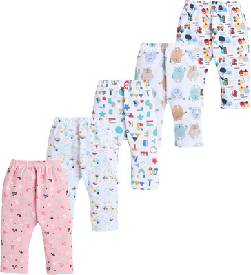 King Born Track Pant For Baby Boys & Baby Girls(Multicolor, Pack of 5)