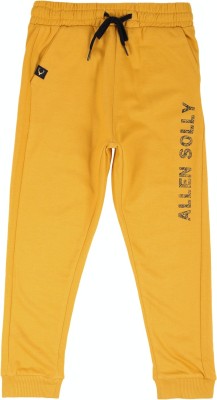 Allen Solly Track Pant For Boys(Yellow, Pack of 1)