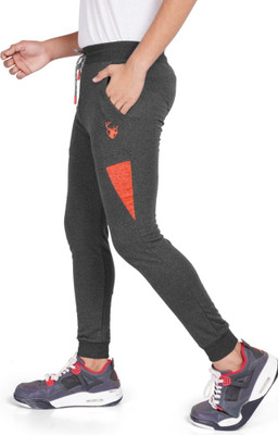 STAG & ZOE Track Pant For Boys(Grey, Pack of 1)