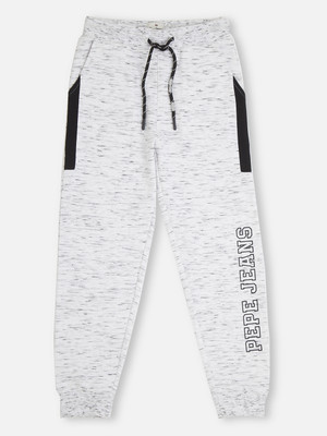Pepe Jeans Track Pant For Boys(White, Pack of 1)
